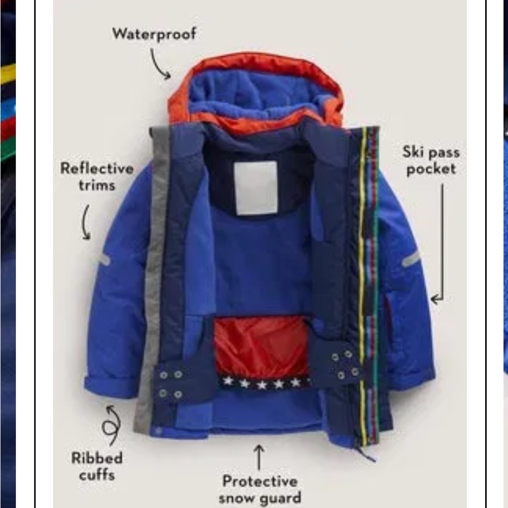 Mini Boden All Weatherproof Jacket winter coat size 6-7 Y